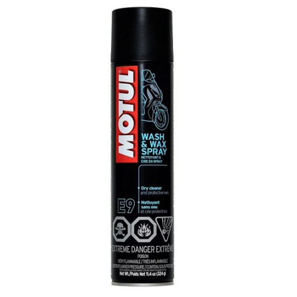 Čistič na motorku MOTUL E9 WASH & WAX SPRAY 0,400L